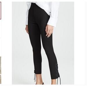 Rag & Bone Simone Lace Up Skinny Navy Blue Ankle Ponte Trousers Pants Size 2